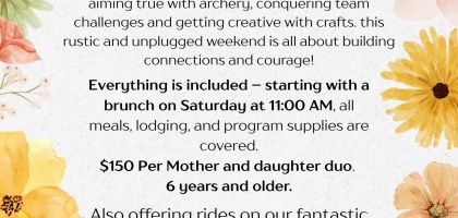 Mother & Daughter Weekend